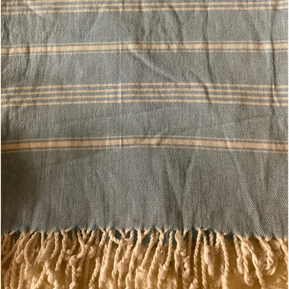 100% Cotton Turkish Peshtemal Towel, Beach Towel, Reversible Spa Towel
